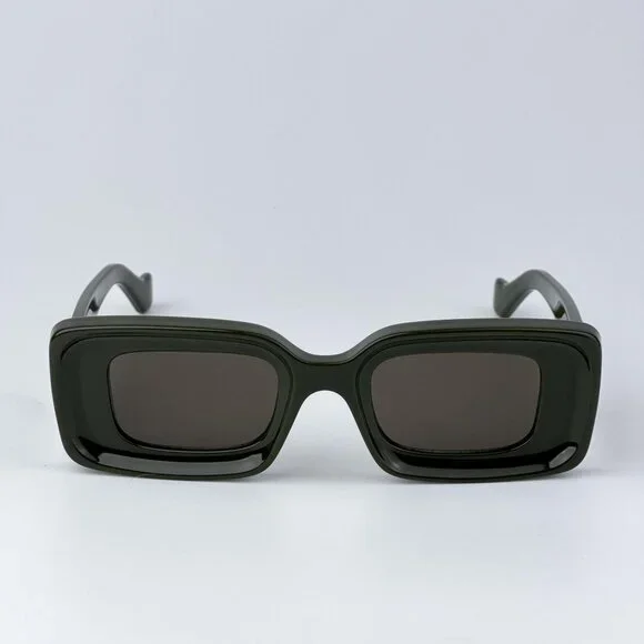 Loewe ANAGRAMLW40101I 96E WomenBRAND NEW Sunglasses Green Brown Rectangular